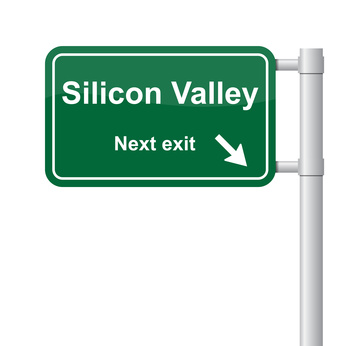 Slicon Valleyの標識画像